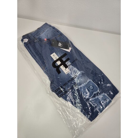 REDFOX Jeans High Waisted Distressed Baddie Skinny Jeans Size 7 - Picture 6 of 9